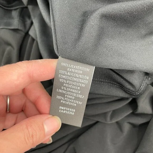 NWT Vera Wang Black Lace Trim Draped Whimsigoth Maxi Dress Womens Size 8 Classic - Picture 5 of 10